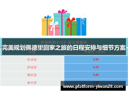 完美规划佩德里回家之旅的日程安排与细节方案